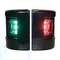 Lalizas FOS LED 12 Starboard & Port Lights 112,5°, Set, w/ Black Housing