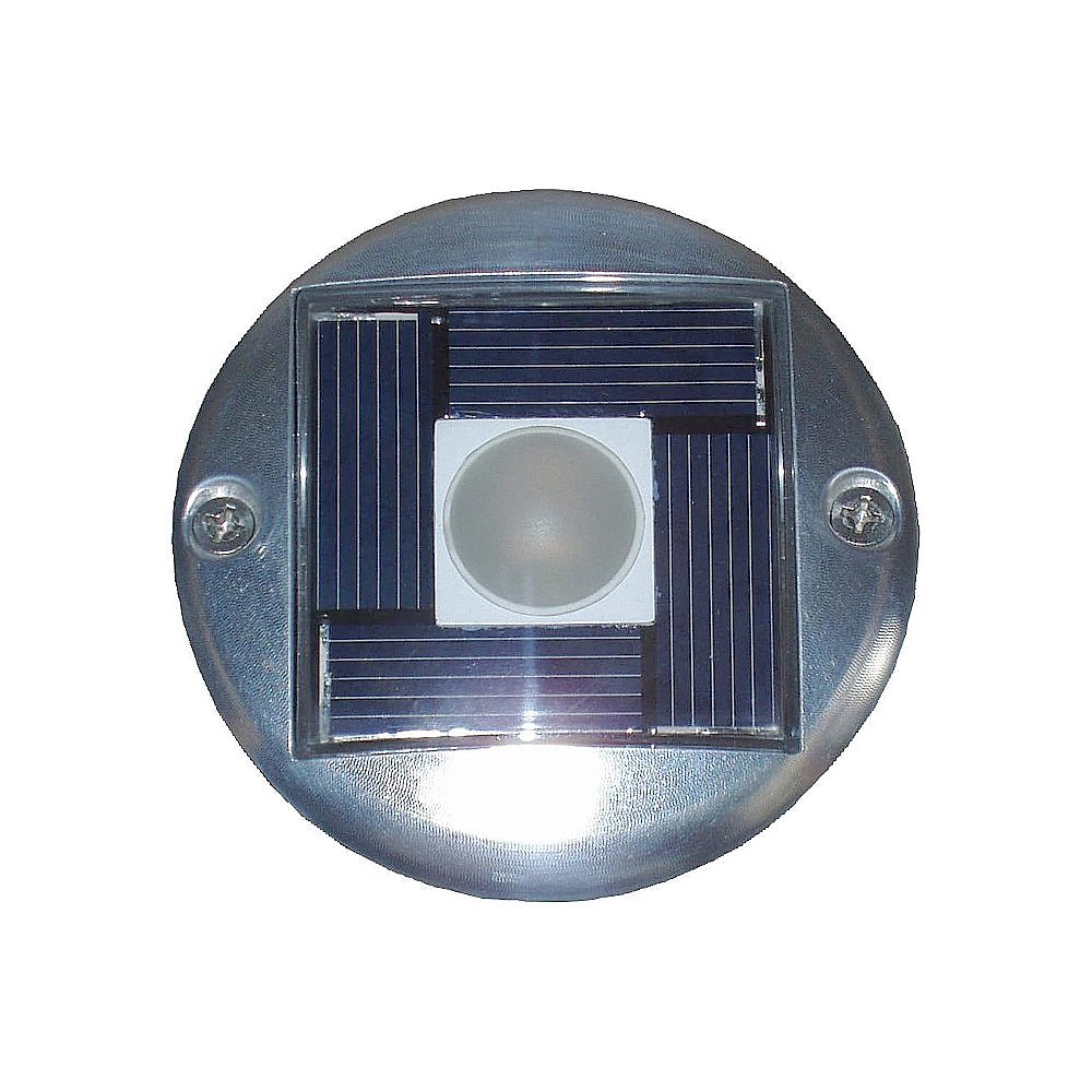 Dock Edge Solar Flush Mount Aluminum Light - Steveston Marine and Hardware