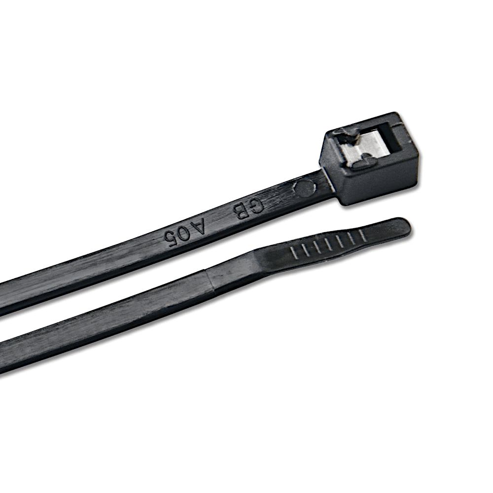 Ancor Self - Cutting Cable Ties - Natural & UV - Resistant Black, 4" to 14" - Steveston Marine and Hardware