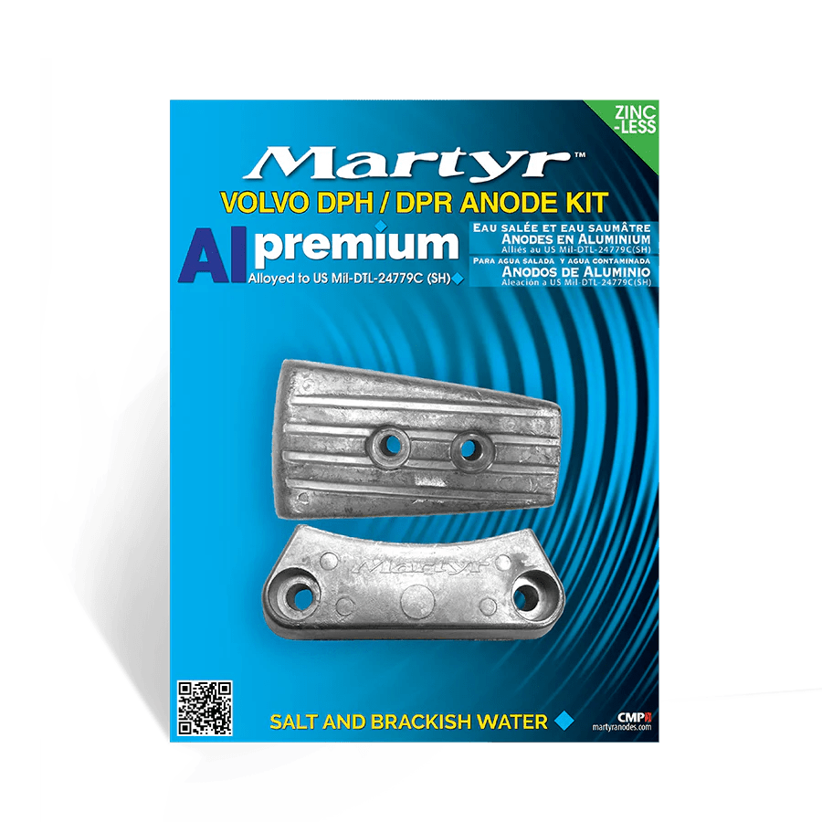 Martyr Volvo DPS Cavitation Plate Anode (Aluminium) - Steveston Marine and Hardware