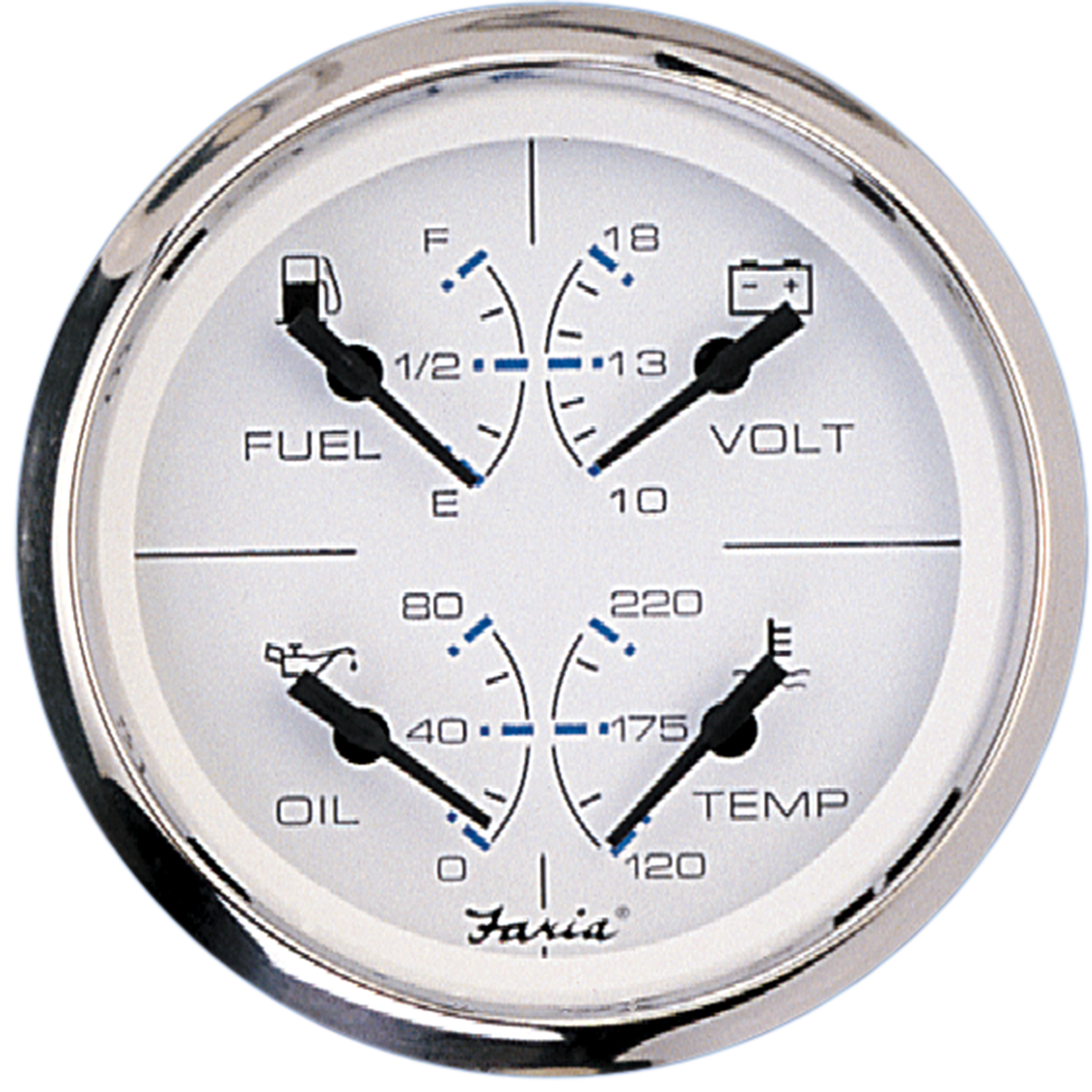 Faria Chesapeake White Stainless Steel Multifunction Instrument - 34851