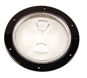 Beckson 6 Screw Out Deck Plate Bk/Cl