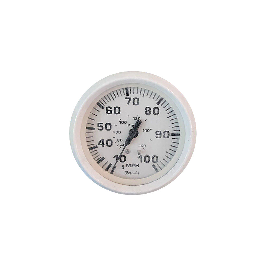 Faria Dress White Speedometer 100 MPH - 33123