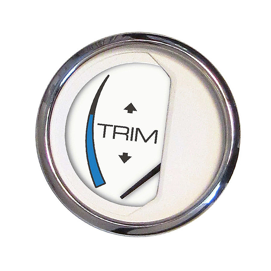 Faria Chesapeake White Stainless Steel Trim Gauge (OMG Cobra/Volvo SX) - FAR13808