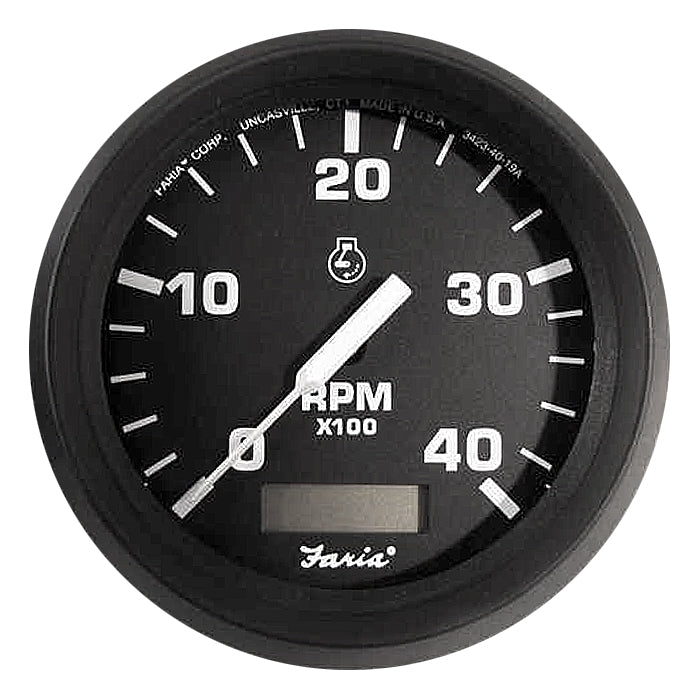 Faria Euro Tachometer w/ Hourmeter - FAR32834