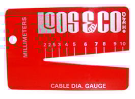 Loos Cable Diameter Gauge