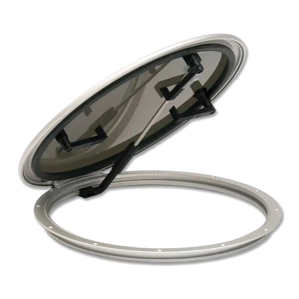 Bomar 20 3/8 Round Hatch Smoked/Anod