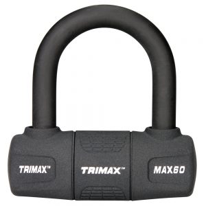 Trimax General Purpose Black U Lock With Chrome - Steveston Marine and Hardware