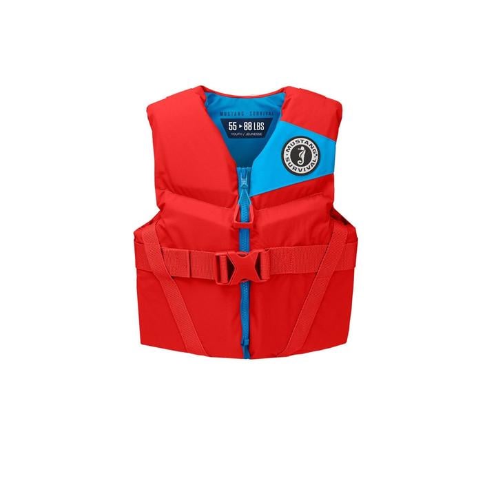 Mustang Rev Youth Foam Vest Imperial Red MV3570