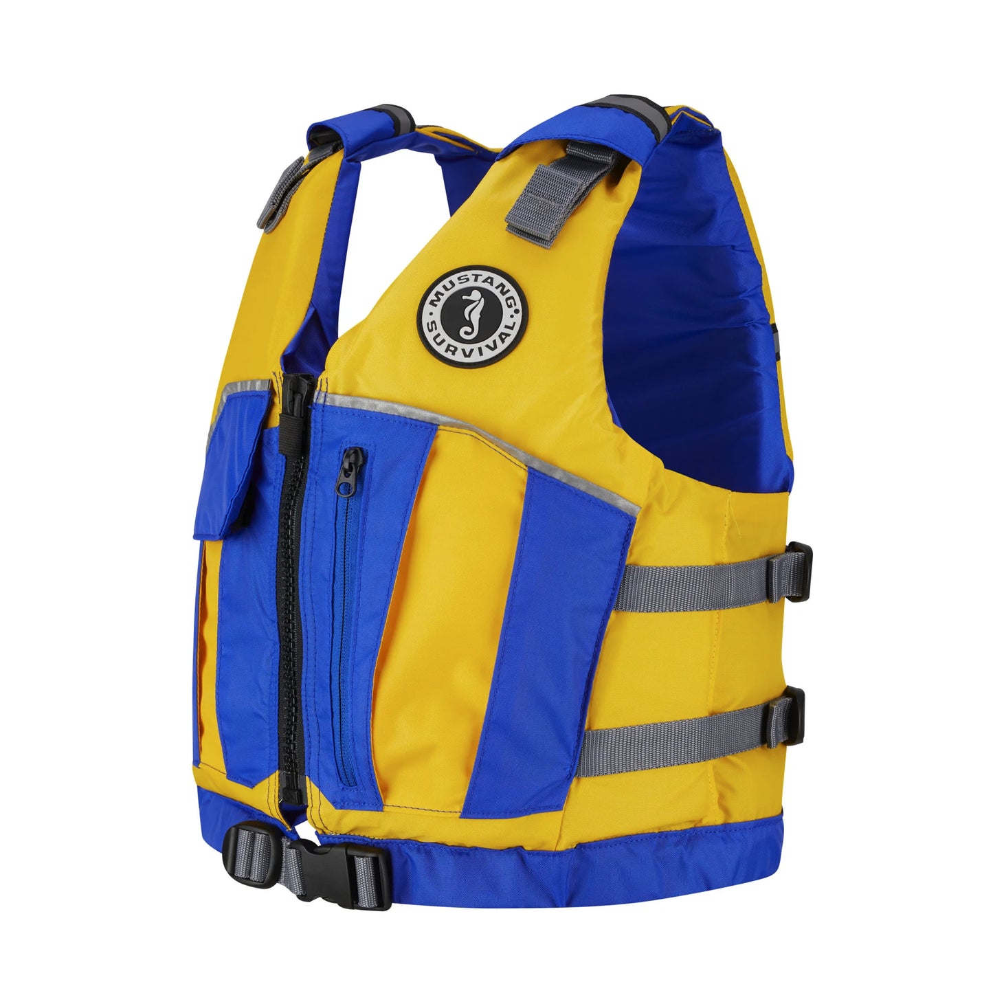 Mustang Survival Youth Reflex Foam Vest Yellow/Royal Blue - MV7030
