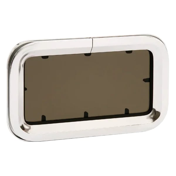 Bomar Portlight Black Frame Smk Ss