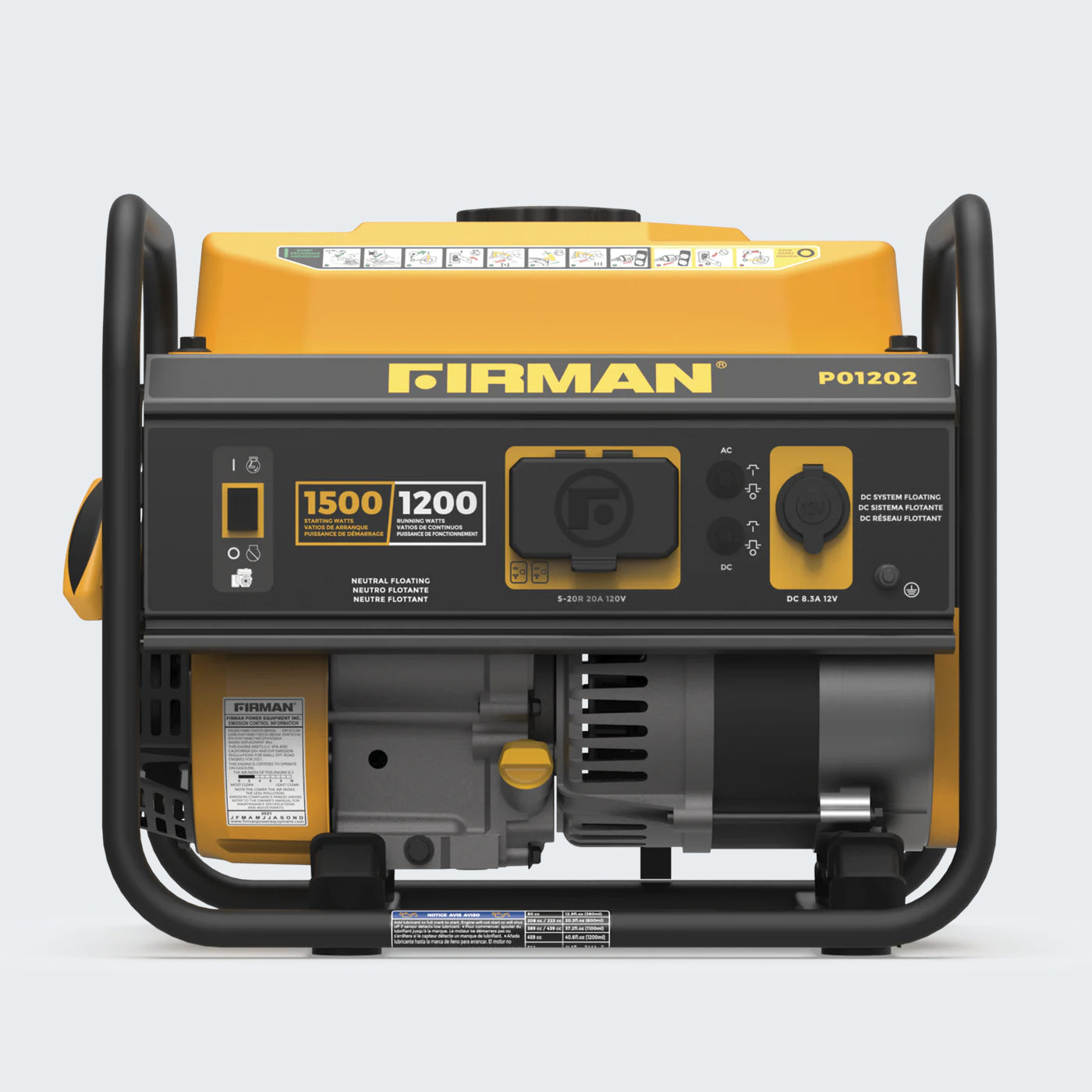 Firman Gas Portable Generator Performance Series 1500W - P01202