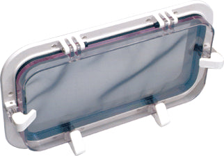 Beckson Portlight Rd 7"X14"X1" White/Clear