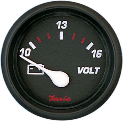 Faria Voltmeter 20-32 VDC Professional Red - 14660