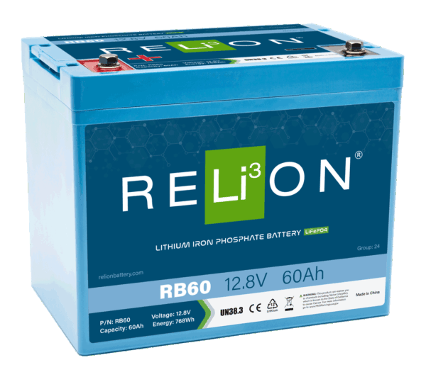RELiON RB60 12V 60Ah Deep Cycle Lithium Battery