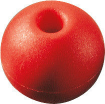 Parrel Bead,1-1/4" Red. 1/4"Hole