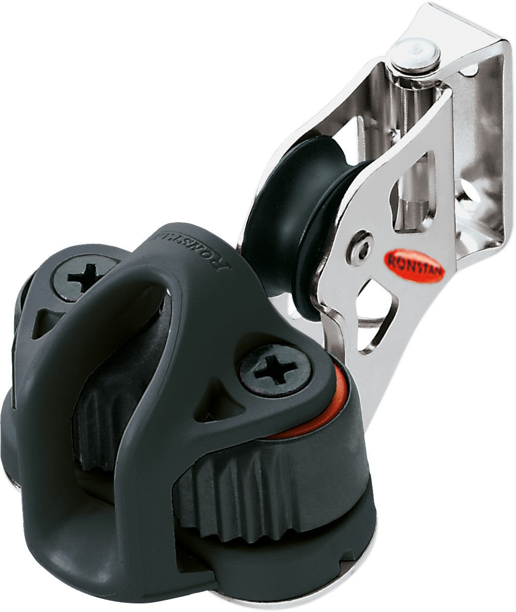Lead Block,Pivoting 1/4". W/Cam Cleat & Ball Bearin