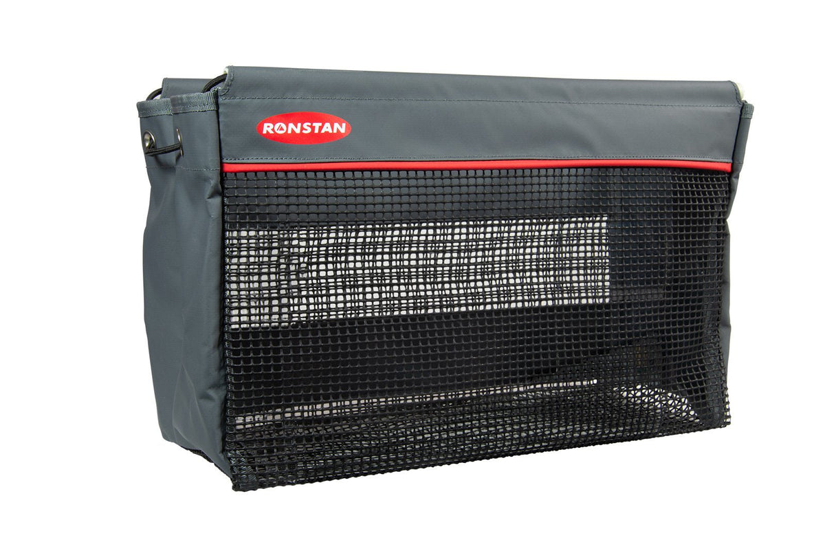Rope Bag,Mesh Bottom Med.. Grey U.V. Resistant