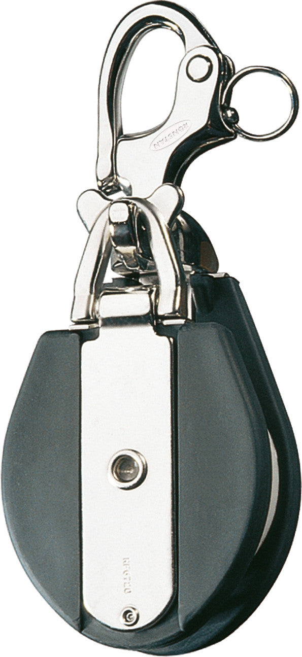 Snatch Block,Black, 1/2". 4000 Lb.Breaking