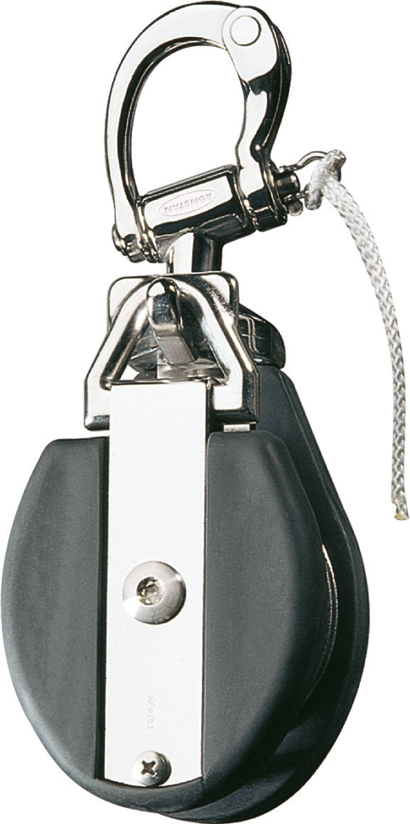 Snatch Block,C/Wtrunnion,. 13,230 Lb.Breaking 3/4"