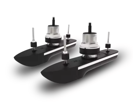 Raymarine RVM-420 RealVision 3D Stainless Steel Thru-Hull Transducers, Port & Starboard 20 Deg., Direct Connect to AXIOM2 and RVM1600 (2 X 2M, Y-Cable & 8M Ext. Cable) - T70544