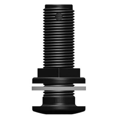 Tru Design Thruhull Domed Black - 1/2 - 91225 - Steveston Marine and Hardware