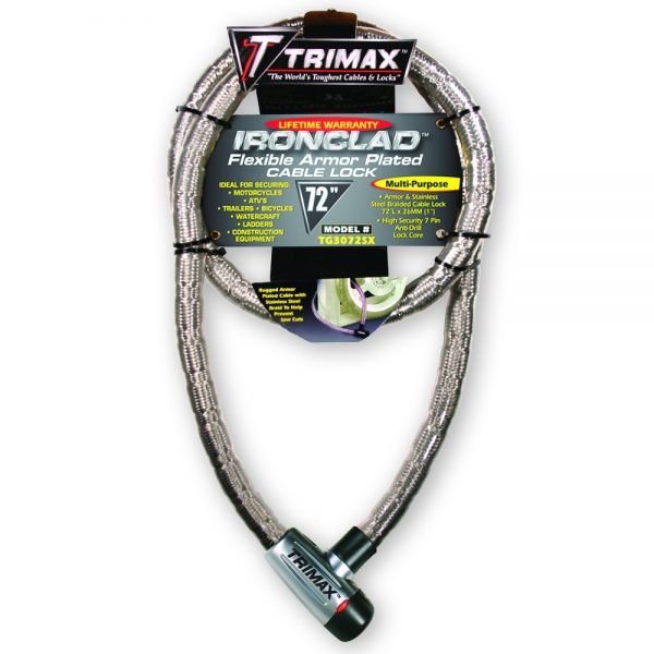 Trimax 72 X 26Mm Stainless Steel Locking Cable - Steveston Marine and Hardware