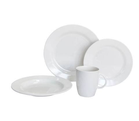 Victory DINNER SET, 16 PIECE WHITE , ROUND - Steveston Marine and Hardware