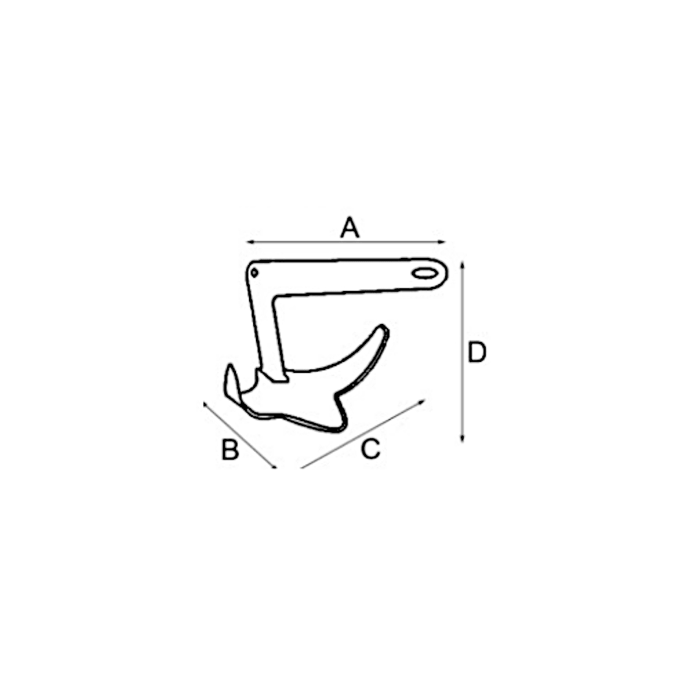 Tr - Stain Bruce Type Anchor - Steveston Marine and Hardware