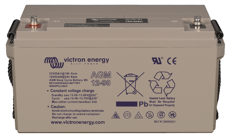 Victron 12V/90Ah AGM Deep Cycle Battery (M6) - BAT412800085