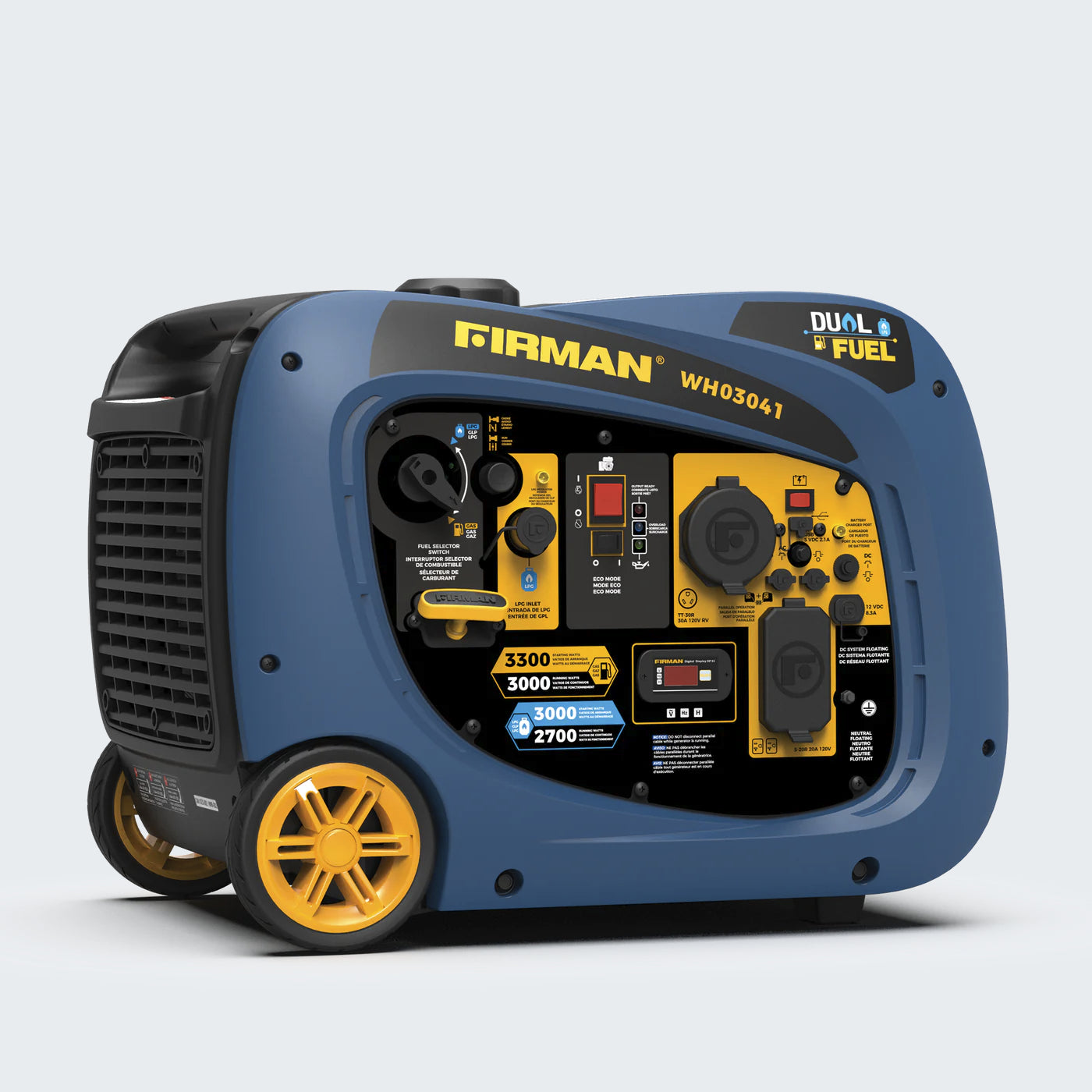 Firman Dual Fuel Inverter Portable Generator 3300W - WH03041