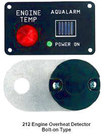 Aqualarm Engine Temp Monitor Black