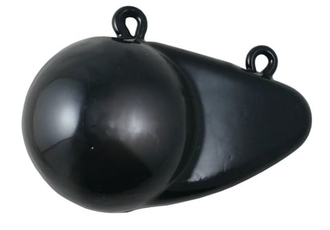 Greenfield 15Lb Coated Downrig Weight Blk