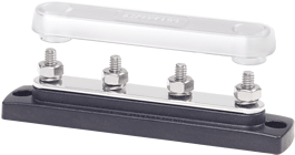 Blue Sea Systems Common 150A BusBar - Four 1/4" - 20 Studs with Cover - 2307 - Steveston Marine and Hardware