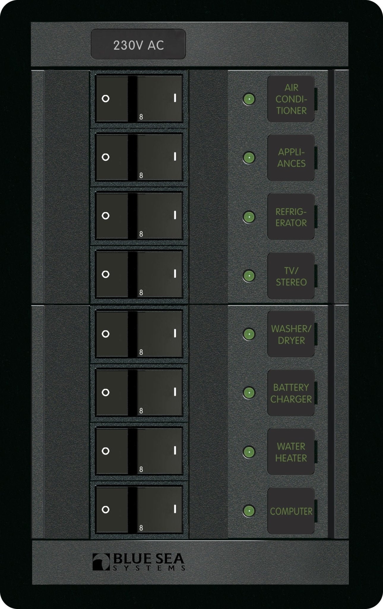 Blue Sea Systems 230 Volt AC 8 Position - 1229 - Steveston Marine and Hardware