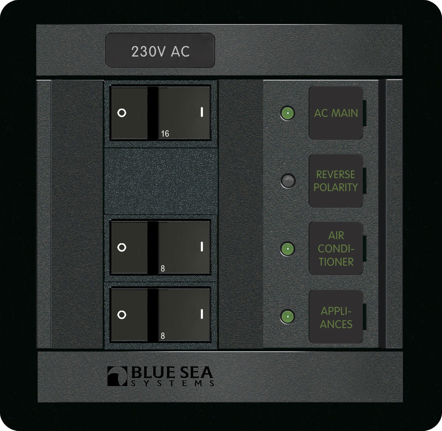 Blue Sea Systems 230 Volt AC Main + 2 Positions - 1215 - Steveston Marine and Hardware