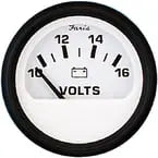 Faria Euro White Series Oil Gauge