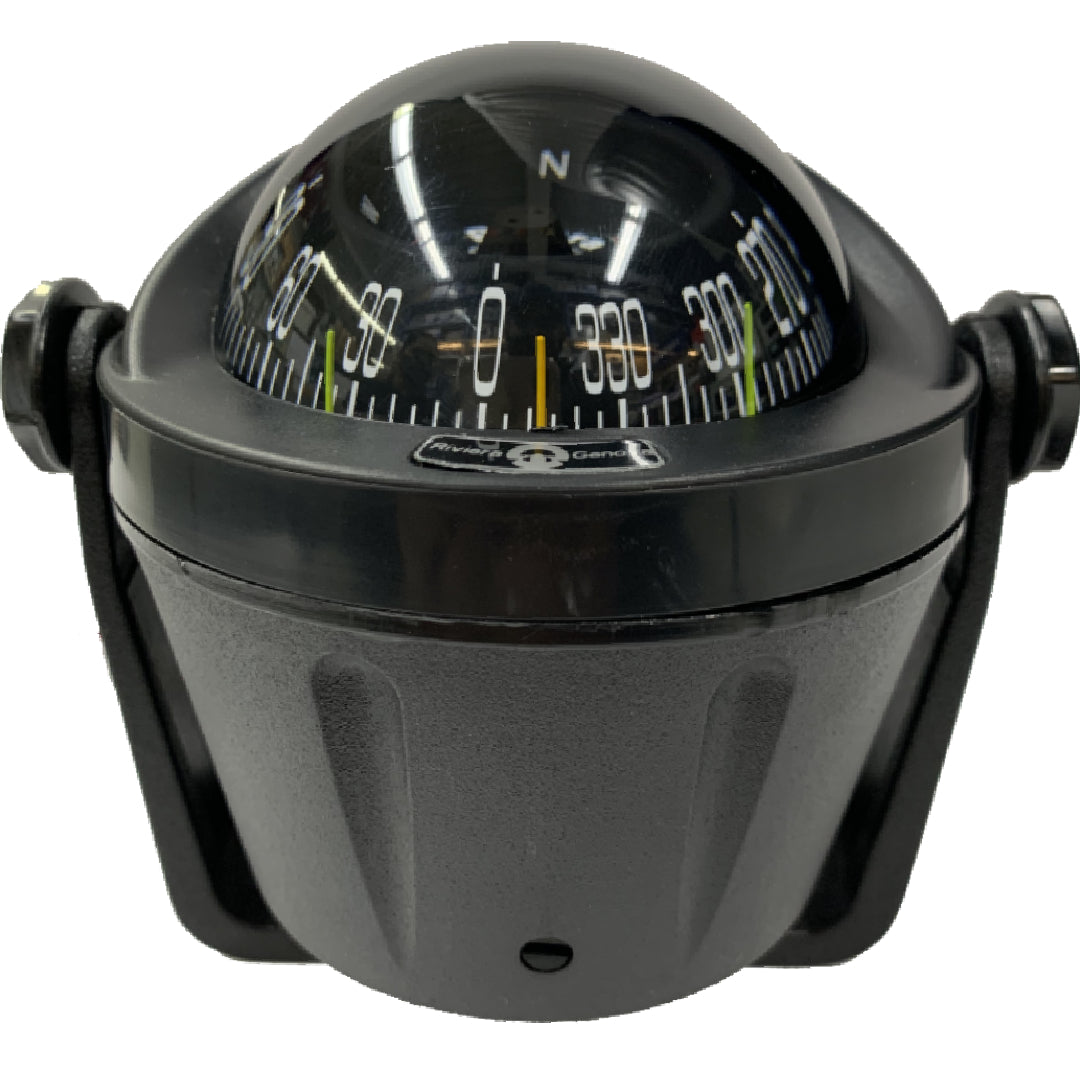 Riviera Idra Bracket Mount Compass Black