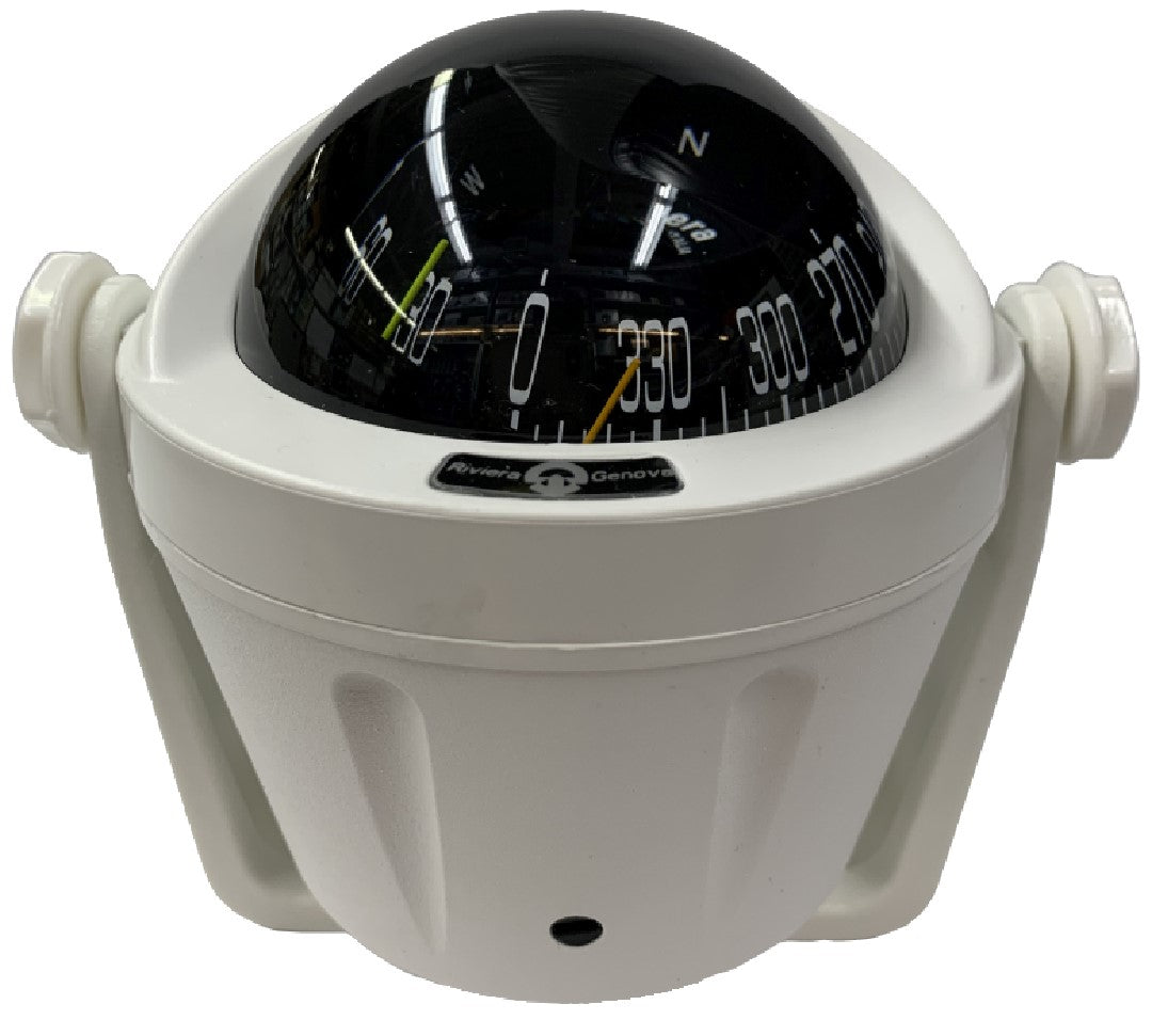 Riviera Idra Bracket Mount Compass White