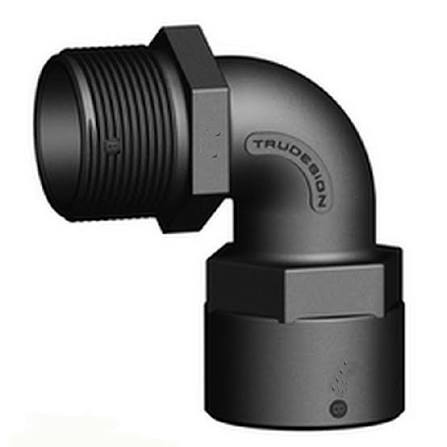 Tru design Threaded Connector,90 Deg. 3" Female - 3" Male