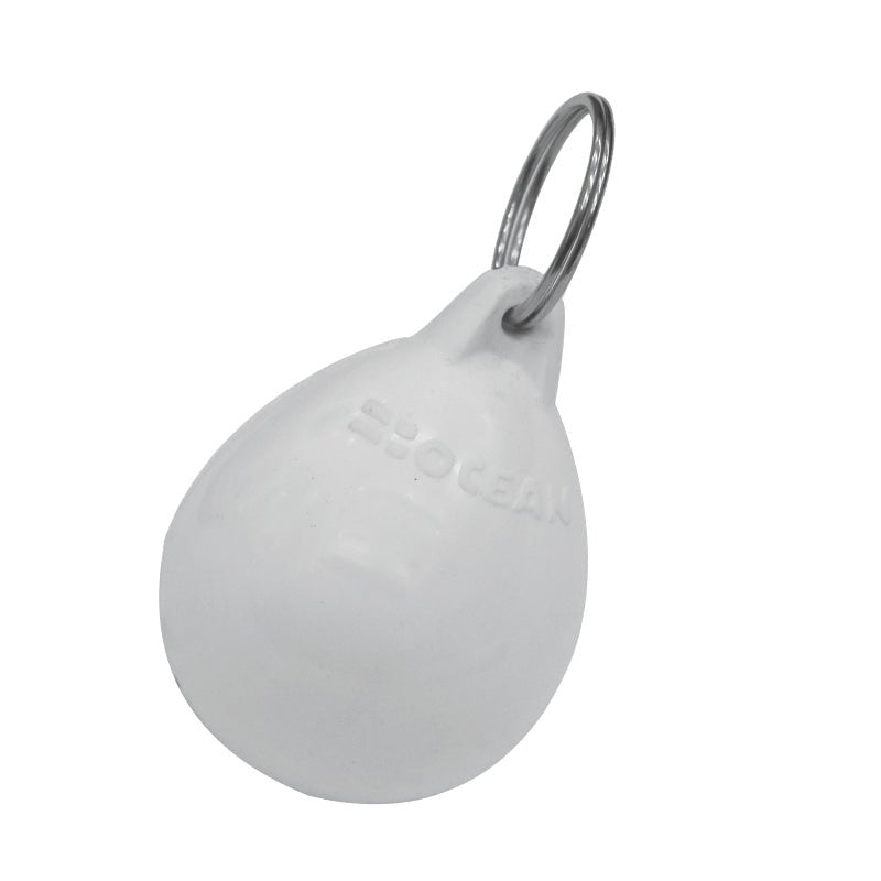 OCEAN Keychain Buoy, white - Steveston Marine and Hardware