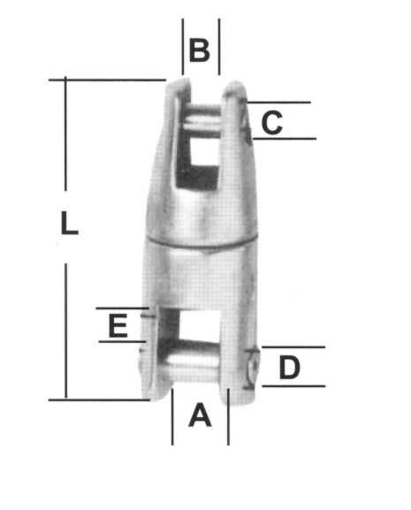 Anchor Chain Connection, Inox 316, for Chain 1/4 & 5/16 '' (6 & 8mm) - Steveston Marine and Hardware