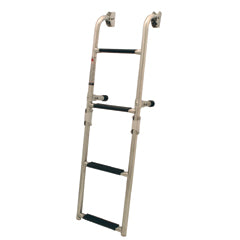 Foldable Ladder for Transom, 1+2 steps, Inox 316, 90⁰, L596xW257mm