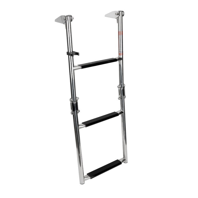 Foldable Ladder for Platform, 1+2 Steps, Inox 316, L29 1/8 '' x W10 7/8 '' (L740mm x W276mm) - Steveston Marine and Hardware