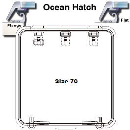 Lewmar Hatch Ocean 70 Flange