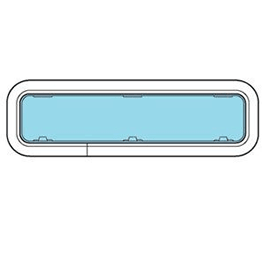 Lewmar Portlight New Sz4 Open Smoke/White - Steveston Marine and Hardware