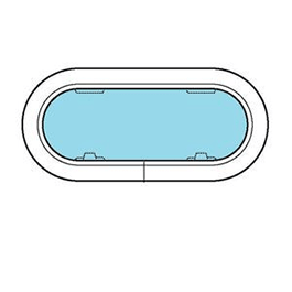 Lewmar Portlight Sz7 Re White Trim - Steveston Marine and Hardware
