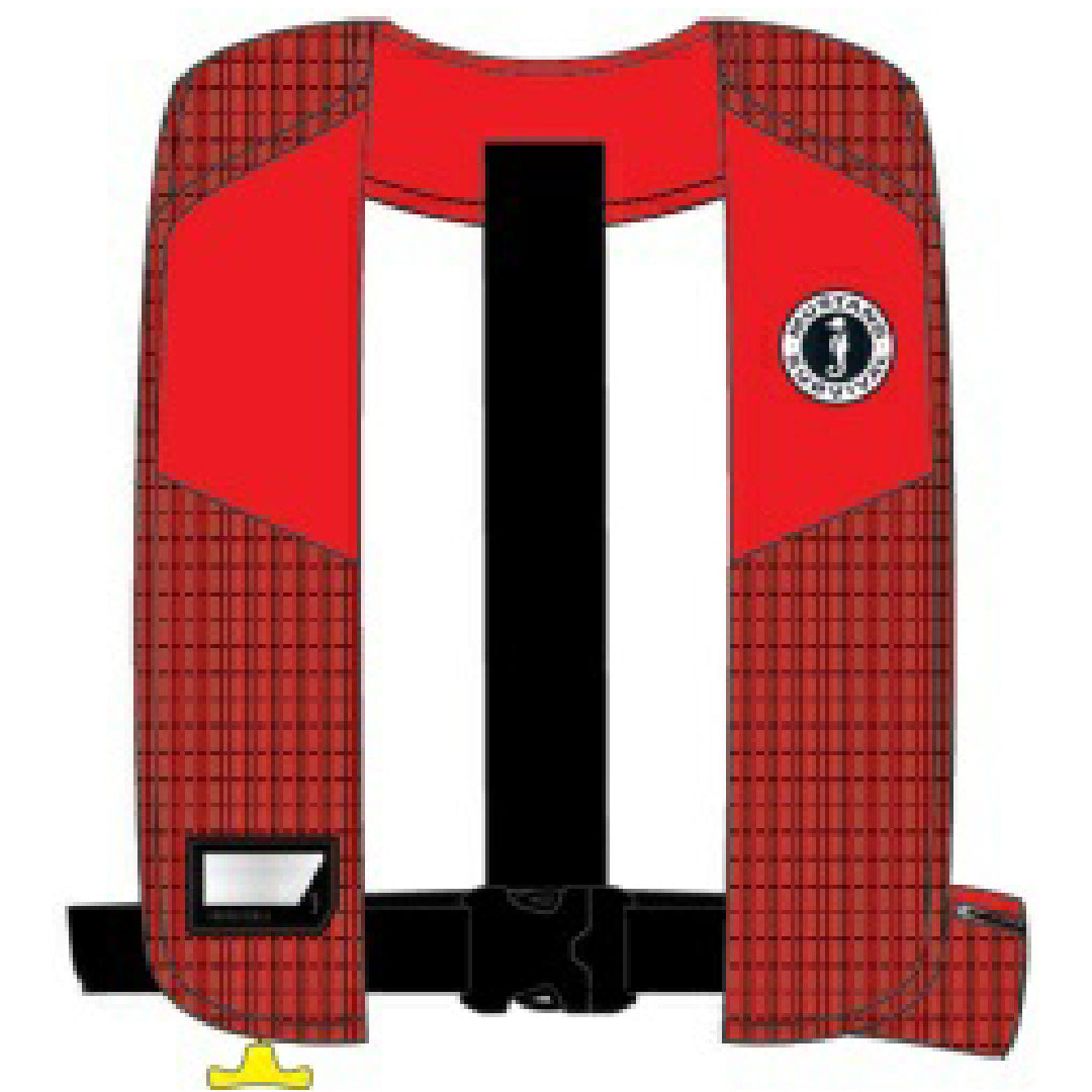 Mustang MIT 150 Convertible Automatic Inflatable PFD Lifevest Red-MD2021
