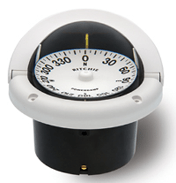 Ritchie Compass Helmsman Flush White - Steveston Marine and Hardware