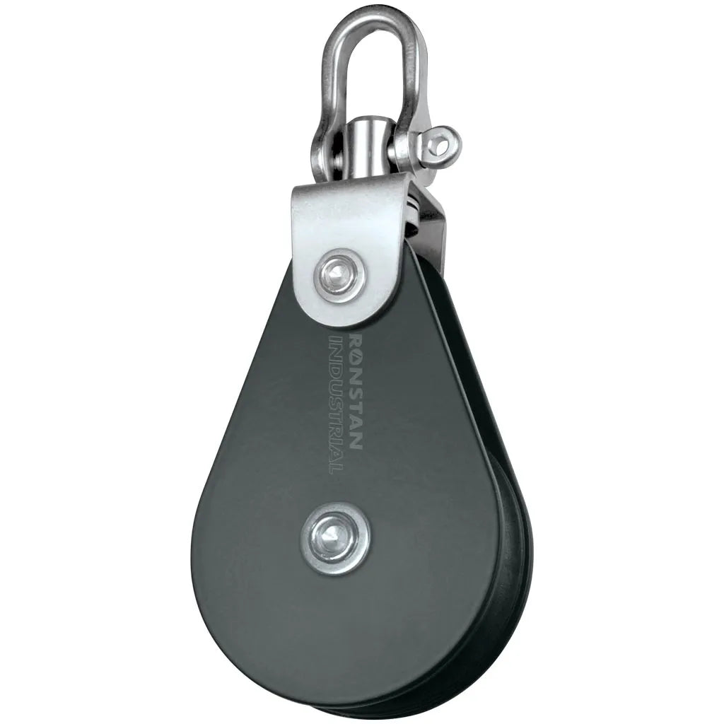 Industrial Block,Single,. 60mm Sheave,Swivel Shackl
